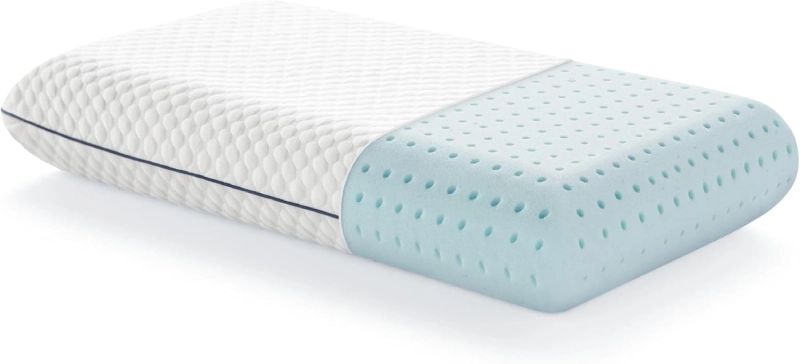 Almohada LUCID viscoelástica con partículas de gel infundidas para regulación térmica y diseño perforado transpirable