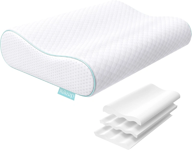Almohada Releep Sandwich viscoelástica ajustable con 4 alturas posibles y tecnología refrescante Re:chillin 2.0
