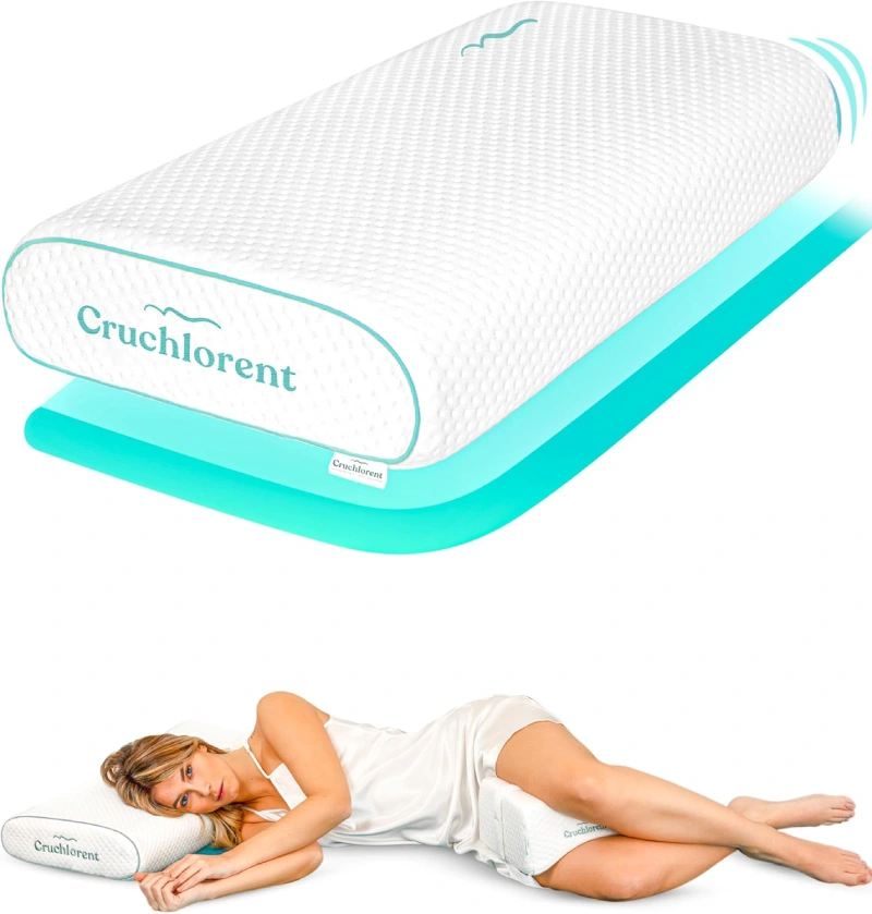 Almohada cervical Cruchlorent Technical Memory italiana especializada para dormir de lado